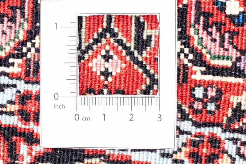 Alfombra persa - Bidjar redondo  - 150 x 150 cm - rojo oscuro