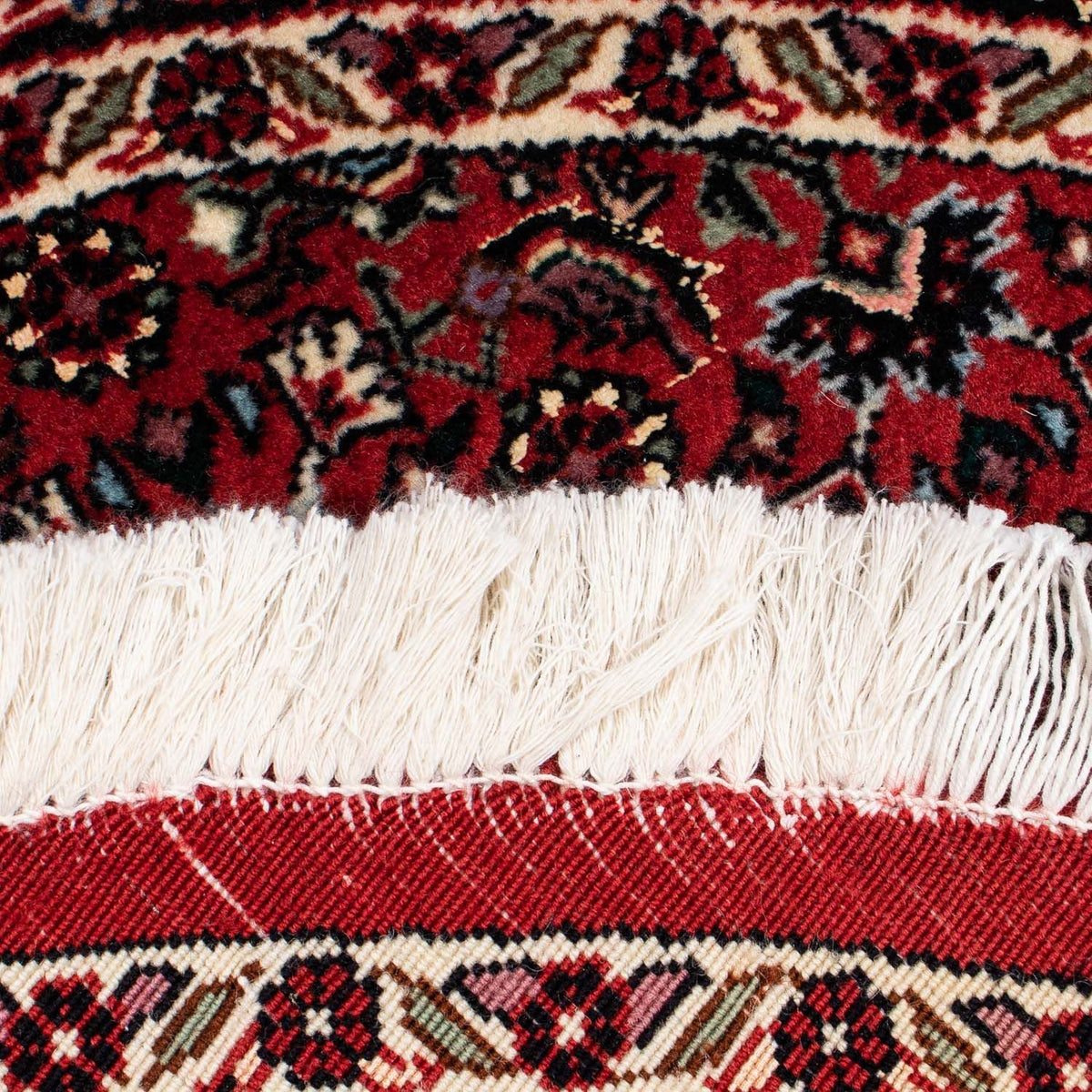 Alfombra persa - Bidjar redondo - 105 x 105 cm - rojo oscuro