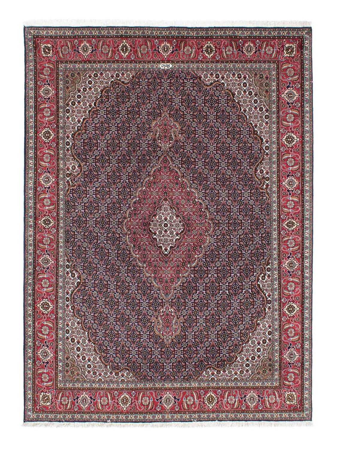 Alfombra persa - Tabriz - 208 x 146 cm - azul oscuro