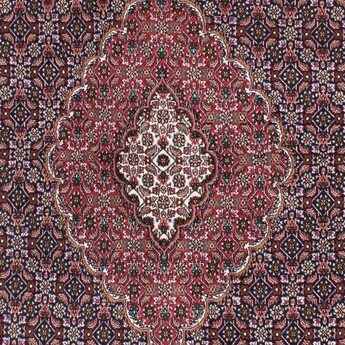 Alfombra persa - Tabriz - 208 x 146 cm - azul oscuro