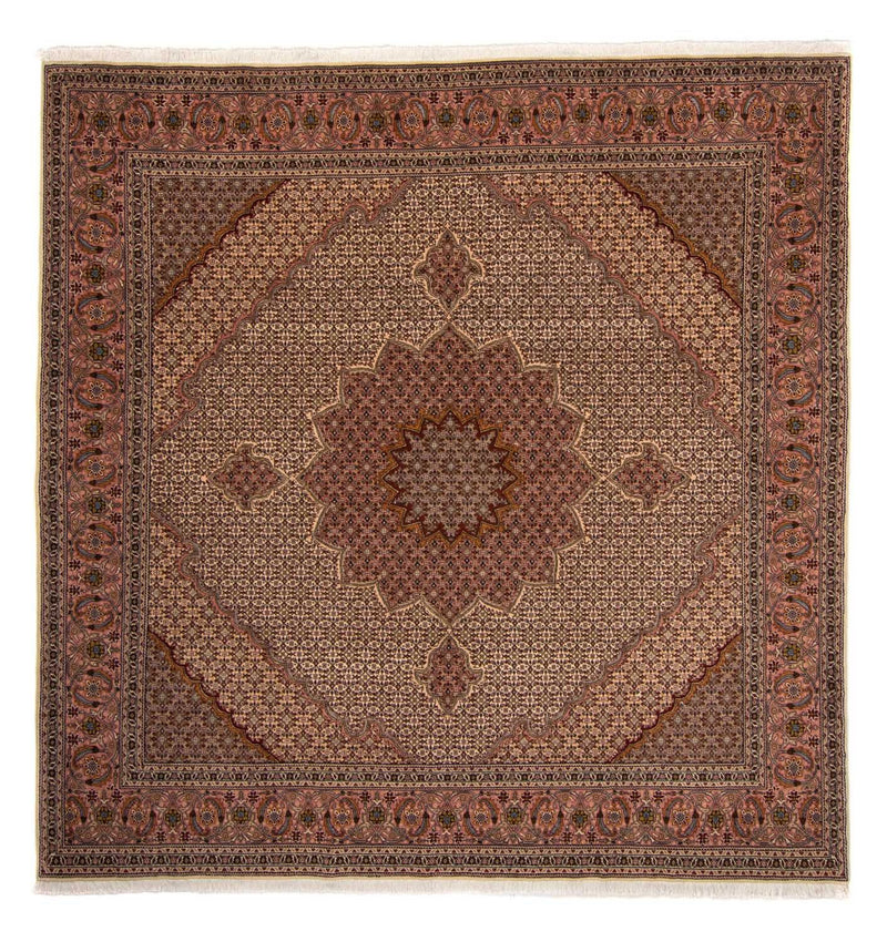 Alfombra Persa - Tabriz - Real - 260 x 248 cm - marrón