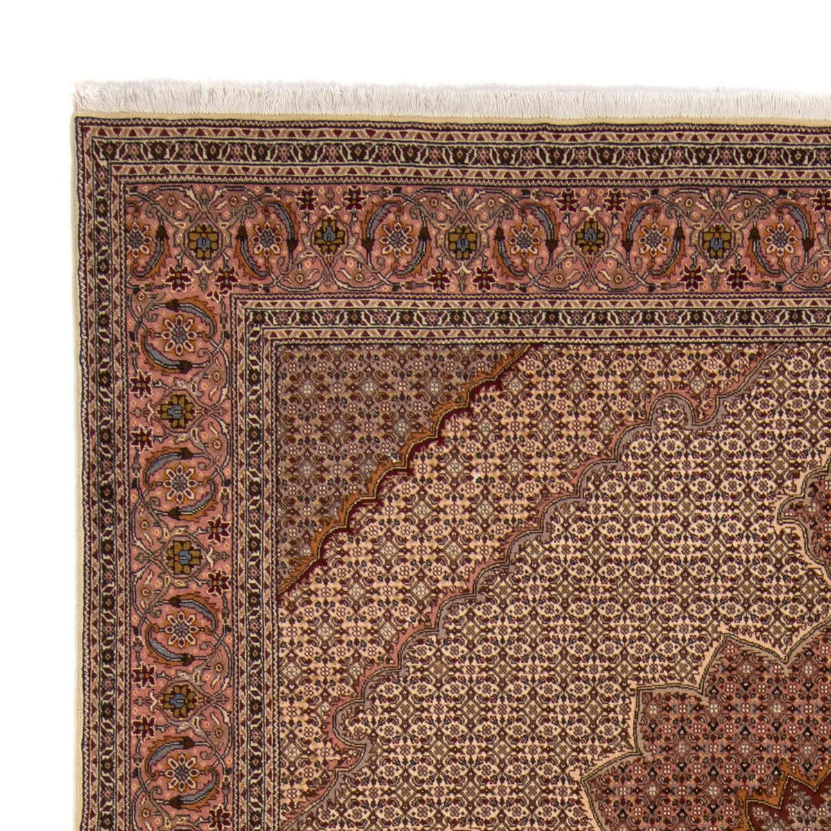 Alfombra Persa - Tabriz - Real - 260 x 248 cm - marrón