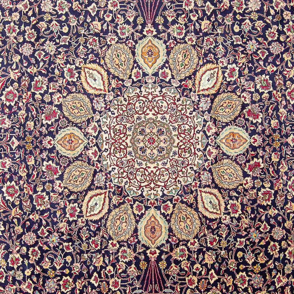 Alfombra Persa - Tabriz - Real - 436 x 292 cm - azul oscuro