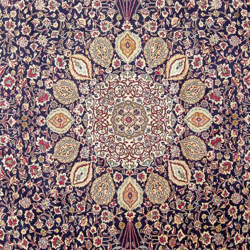 Alfombra Persa - Tabriz - Real - 436 x 292 cm - azul oscuro