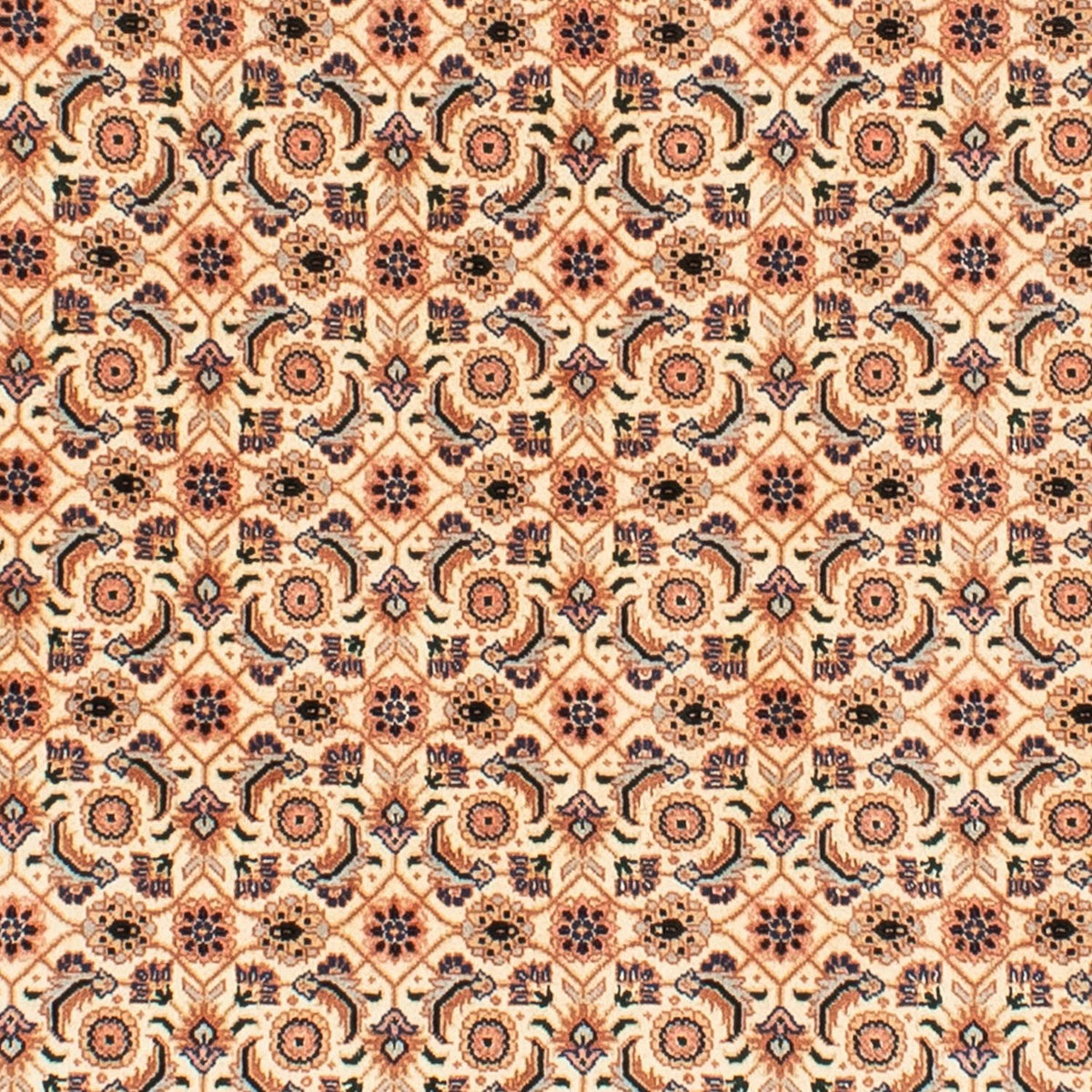 Alfombra Persa - Tabriz - Real redondo  - 150 x 150 cm - marrón claro