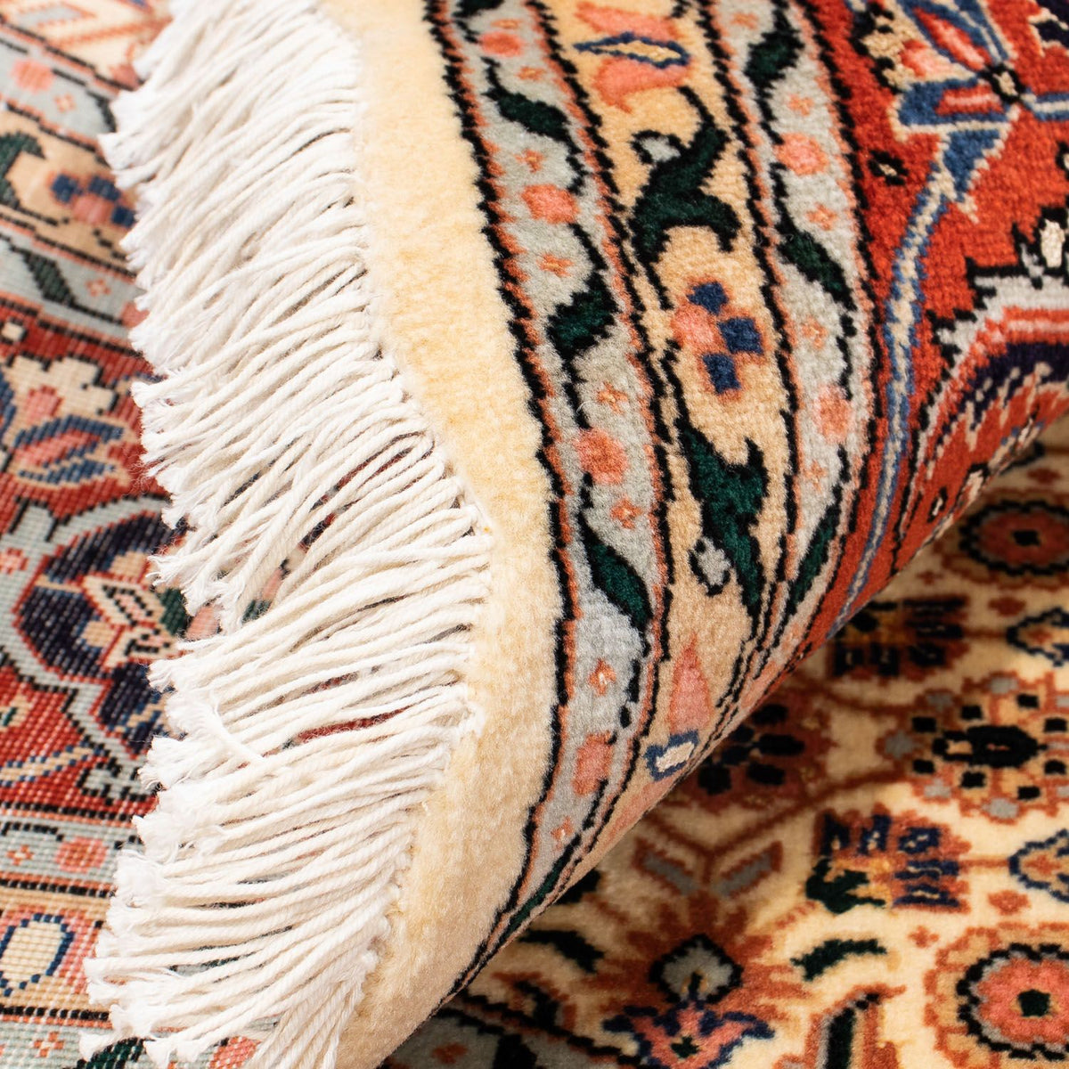 Alfombra Persa - Tabriz - Real redondo  - 150 x 150 cm - marrón claro