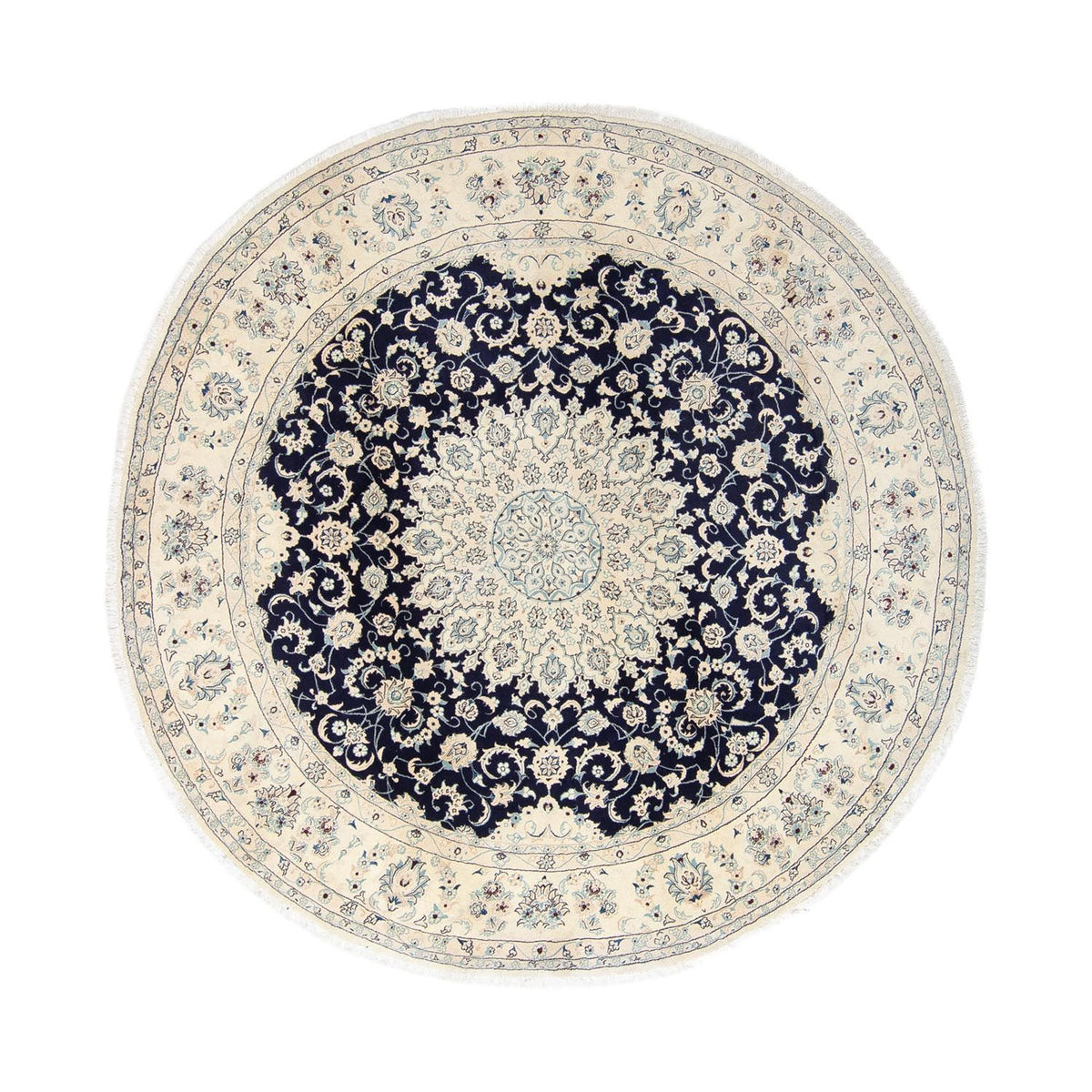 Alfombra persa - Nain - 352 x 248 cm - azul oscuro