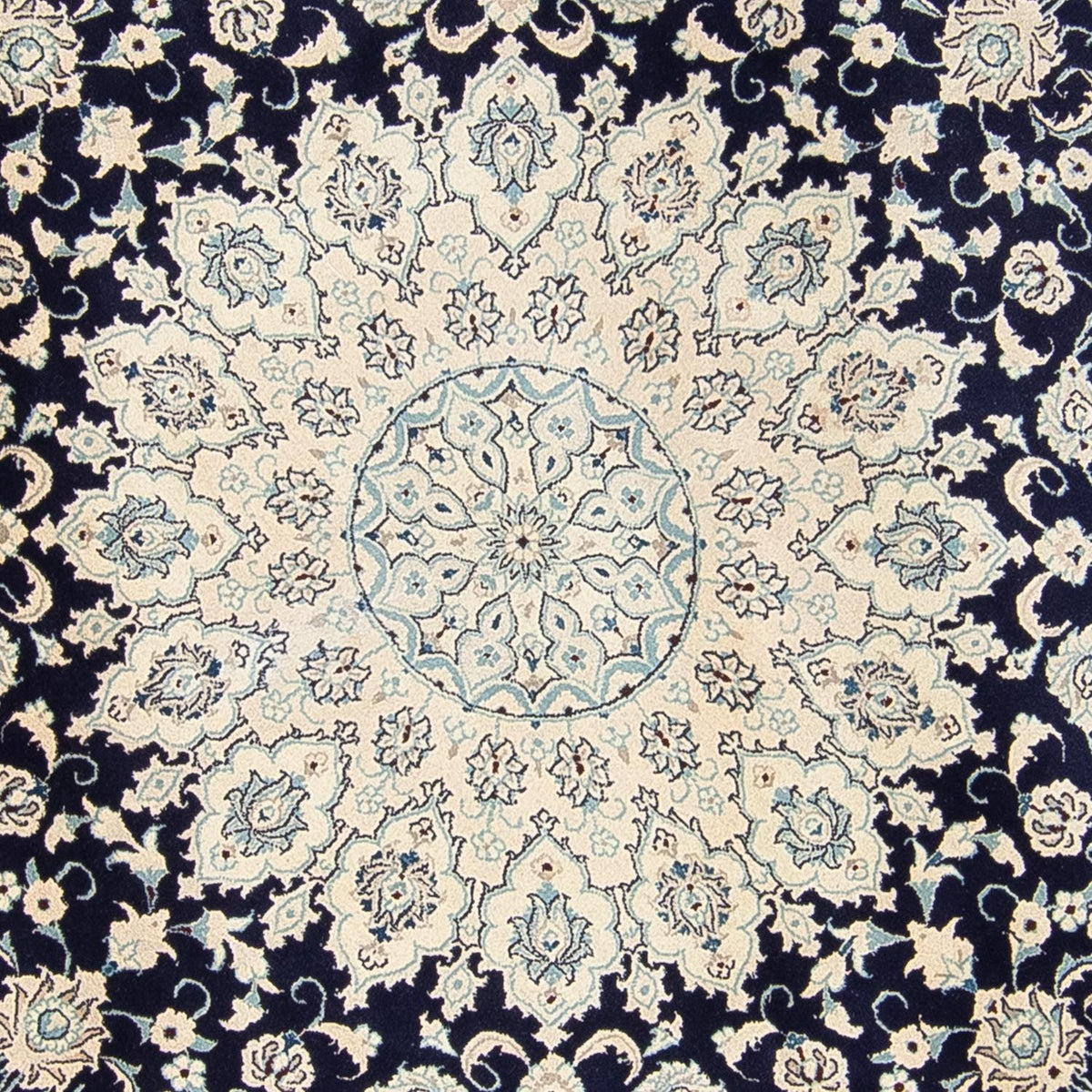 Alfombra persa - Nain - 352 x 248 cm - azul oscuro