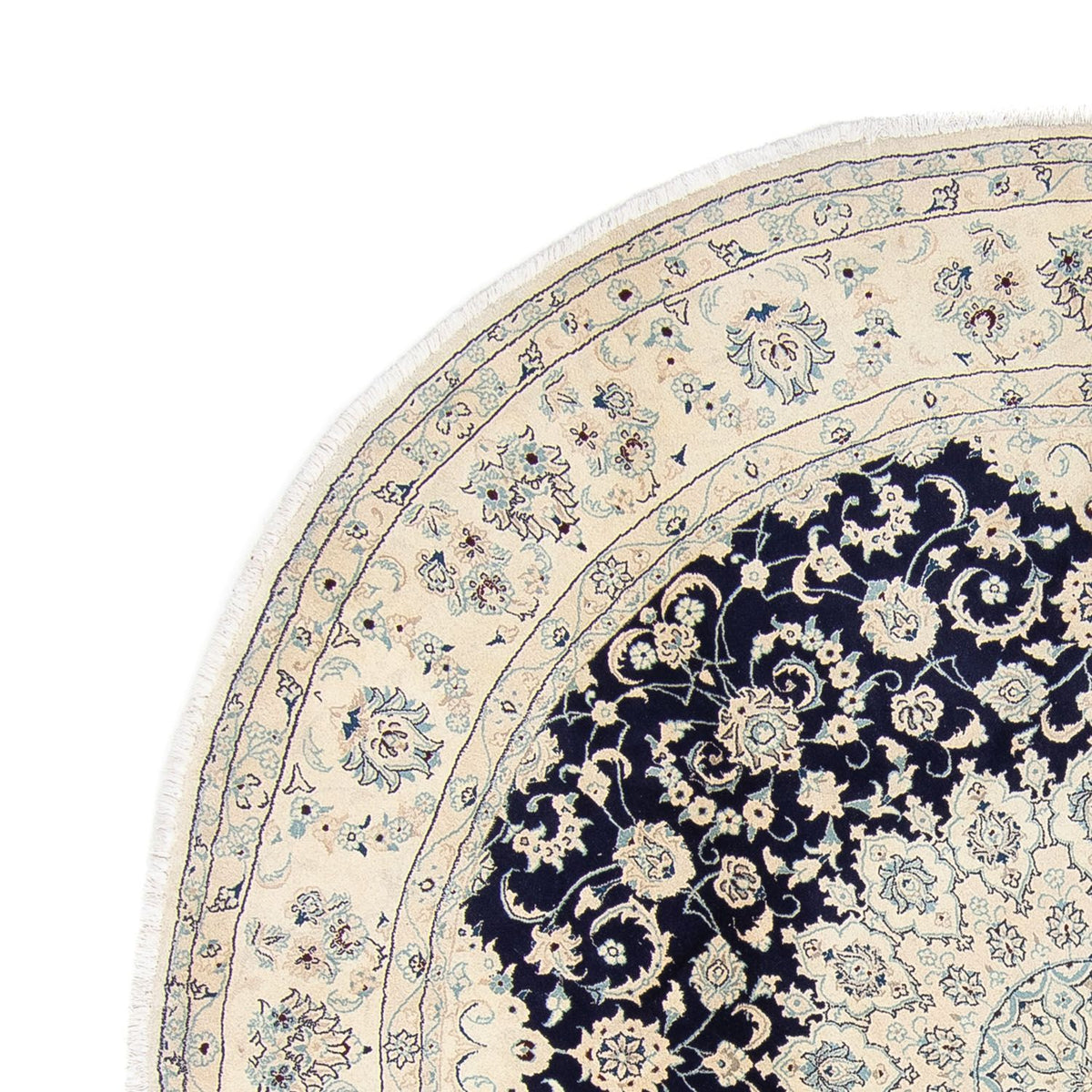 Alfombra persa - Nain - 352 x 248 cm - azul oscuro