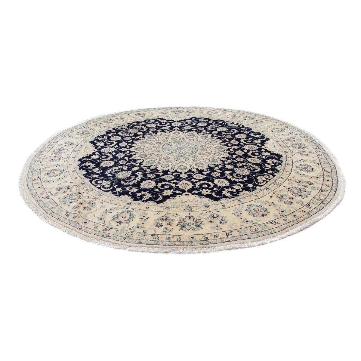 Alfombra persa - Nain - 352 x 248 cm - azul oscuro
