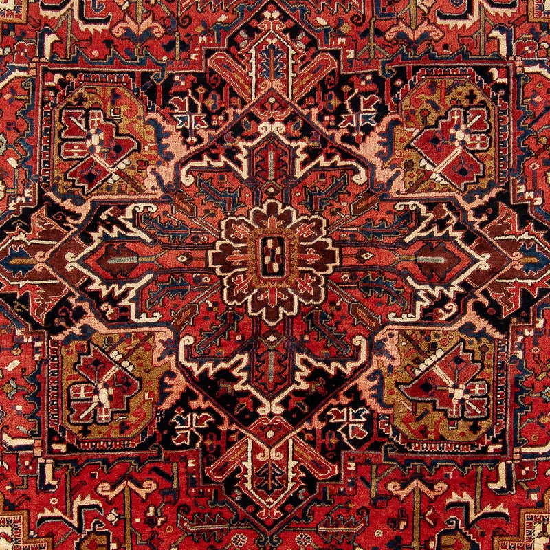 Alfombra persa - Nómada - 368 x 286 cm - rojo oscuro