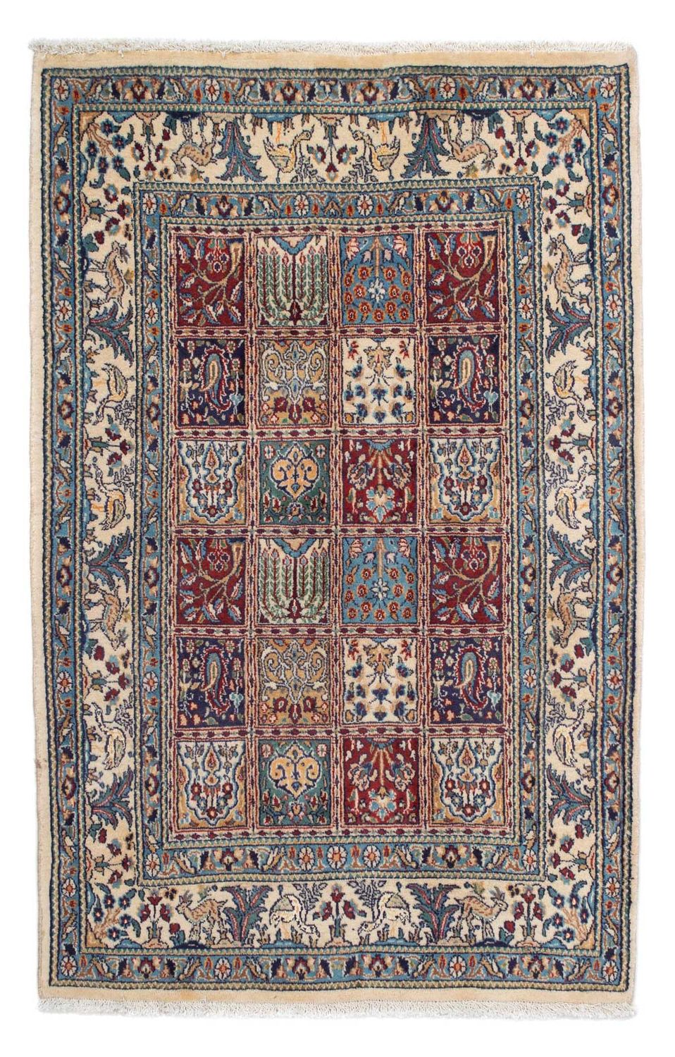 Alfombra persa - Clásica - 144 x 90 cm - multicolor