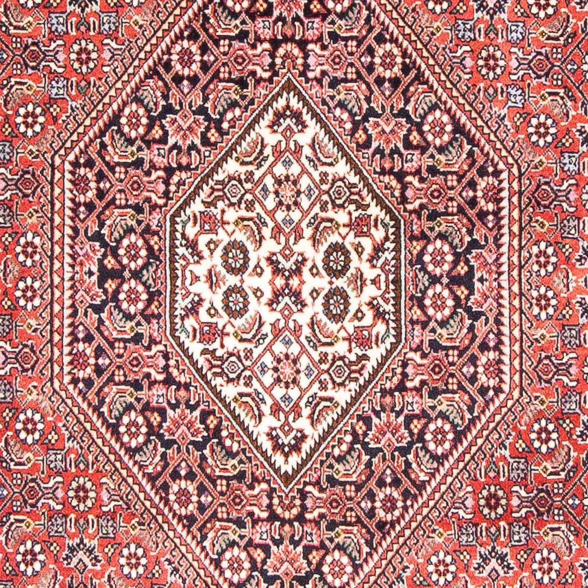 Alfombra persa - Bidjar - 172 x 106 cm - rojo claro