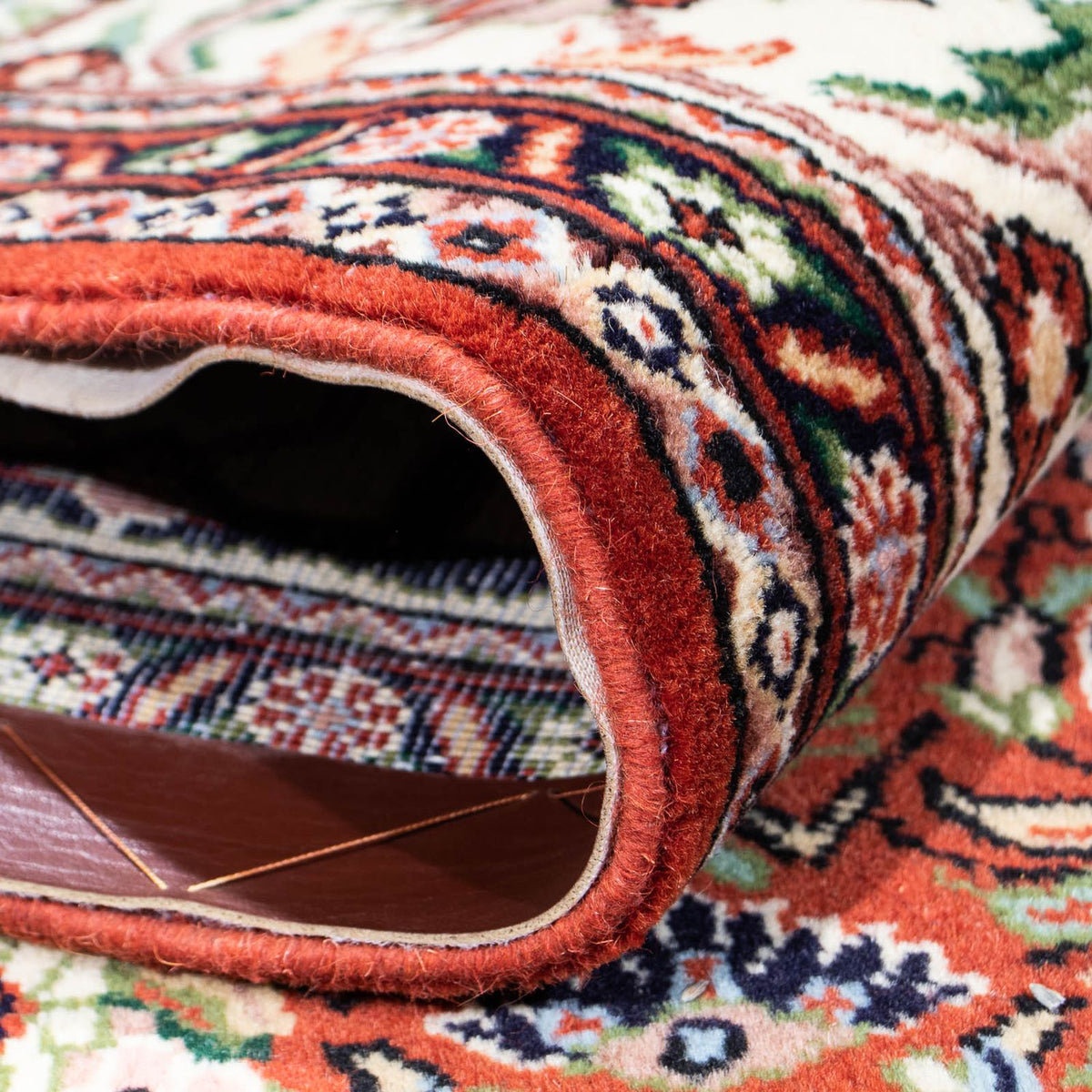 Alfombra Gabbeh - Persa Kashkuli - 261 x 175 cm - rojo oscuro