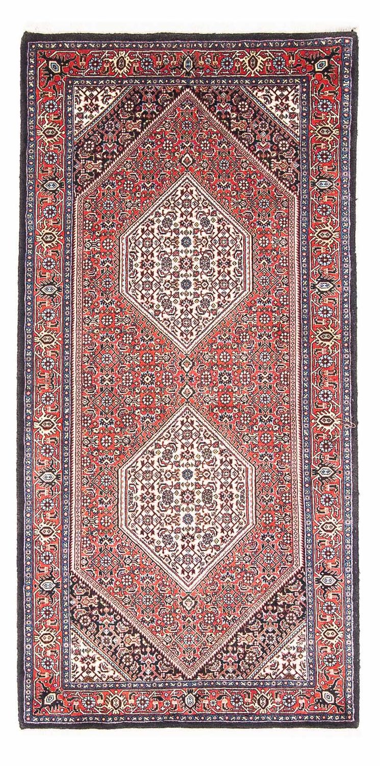 Alfombra persa - Bidjar - 160 x 73 cm - rojo claro