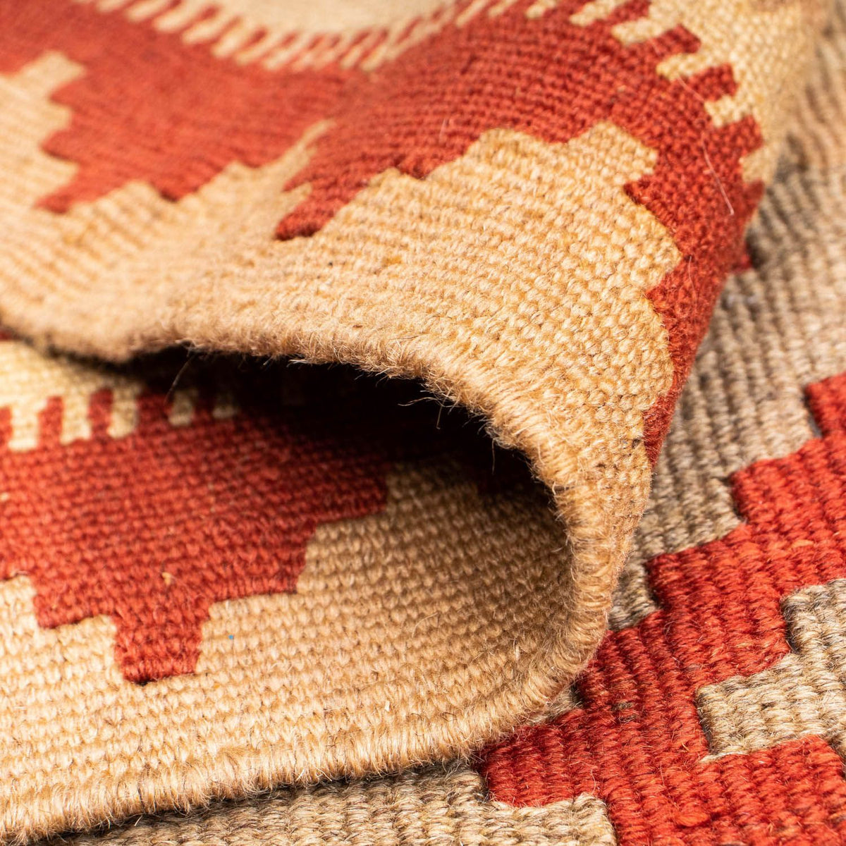 Alfombra Kelim - Oriental - 169 x 148 cm - rojo