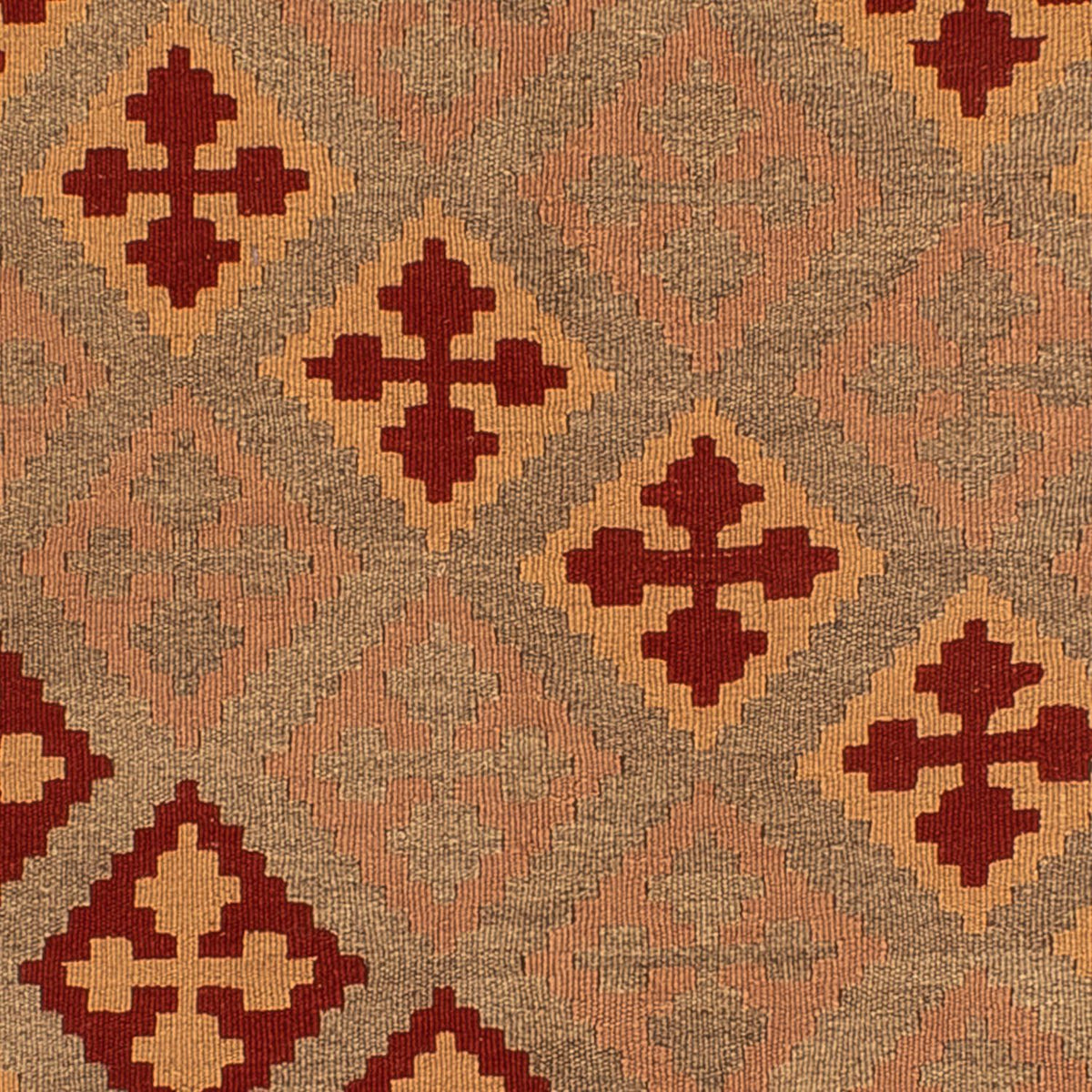Alfombra Kelim - Oriental cuadrado - 165 x 161 cm - rojo oscuro