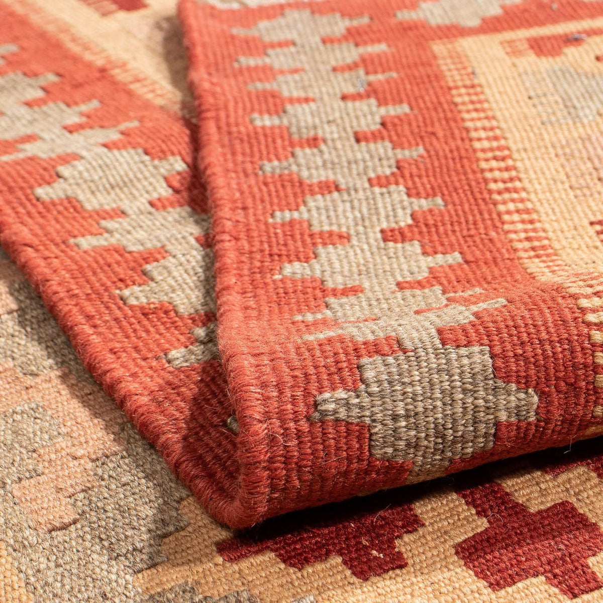 Alfombra Kelim - Oriental cuadrado - 165 x 161 cm - rojo oscuro