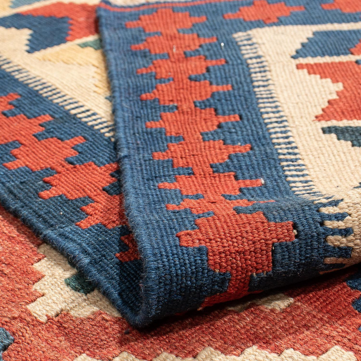 Alfombra Kelim - Oriental - 217 x 155 cm - rojo