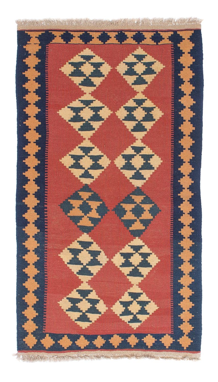 Alfombra Kelim - Oriental - 152 x 87 cm - rojo oscuro