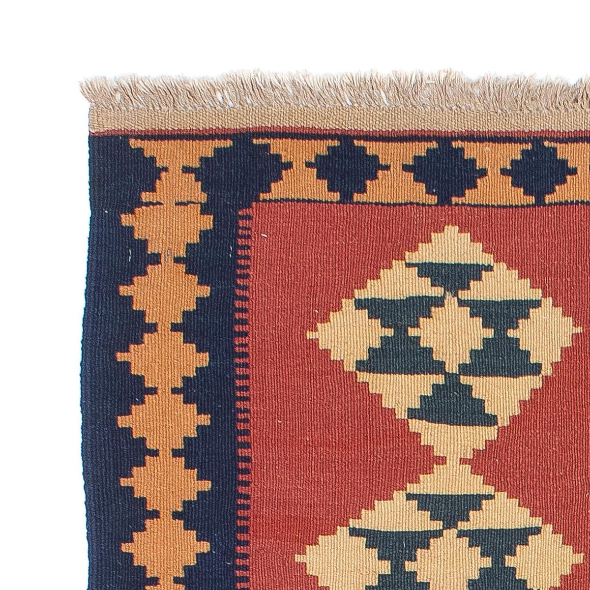 Alfombra Kelim - Oriental - 152 x 87 cm - rojo oscuro