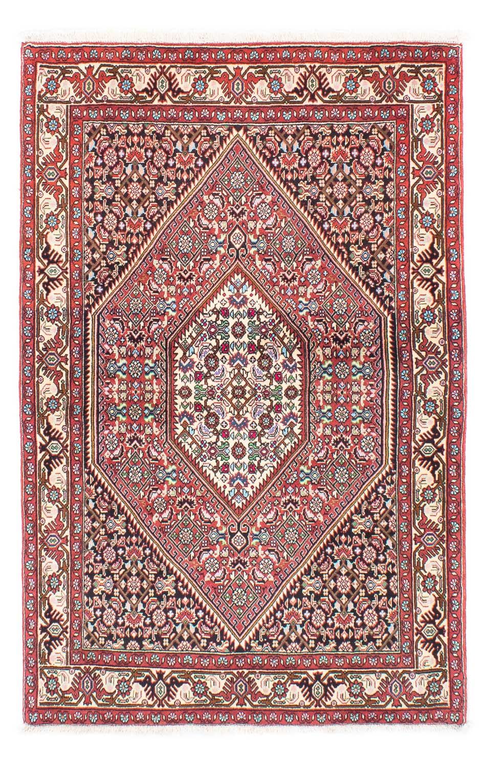 Alfombra persa - Bidjar - 165 x 107 cm - rojo