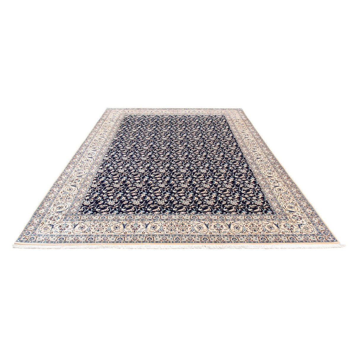 Alfombra Persa - Nain - Prima - 351 x 253 cm - azul oscuro