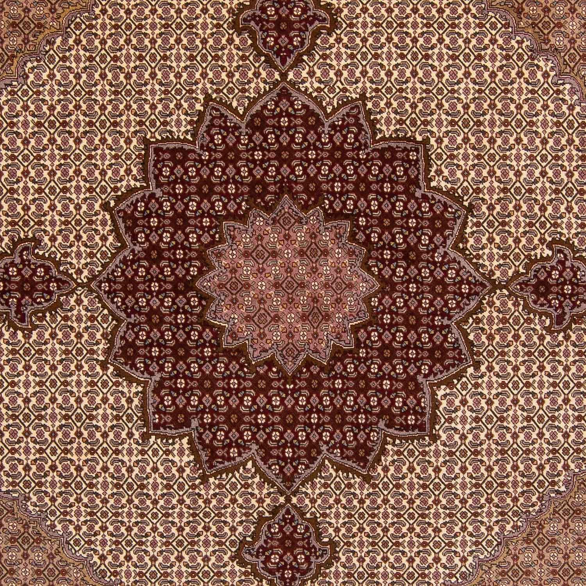 Alfombra Persa - Tabriz - Real - 250 x 249 cm - marrón