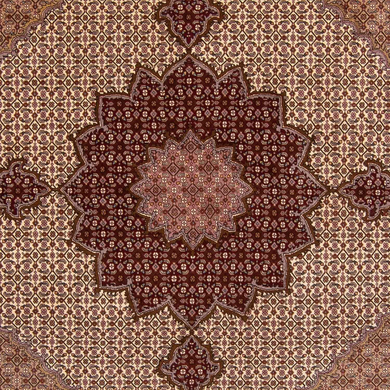 Alfombra Persa - Tabriz - Real - 250 x 249 cm - marrón