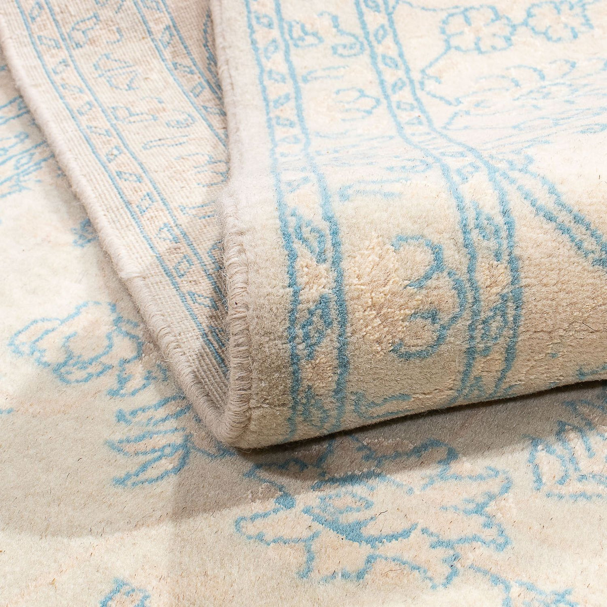 Alfombra persa - Nain - 300 x 202 cm - gris oscuro