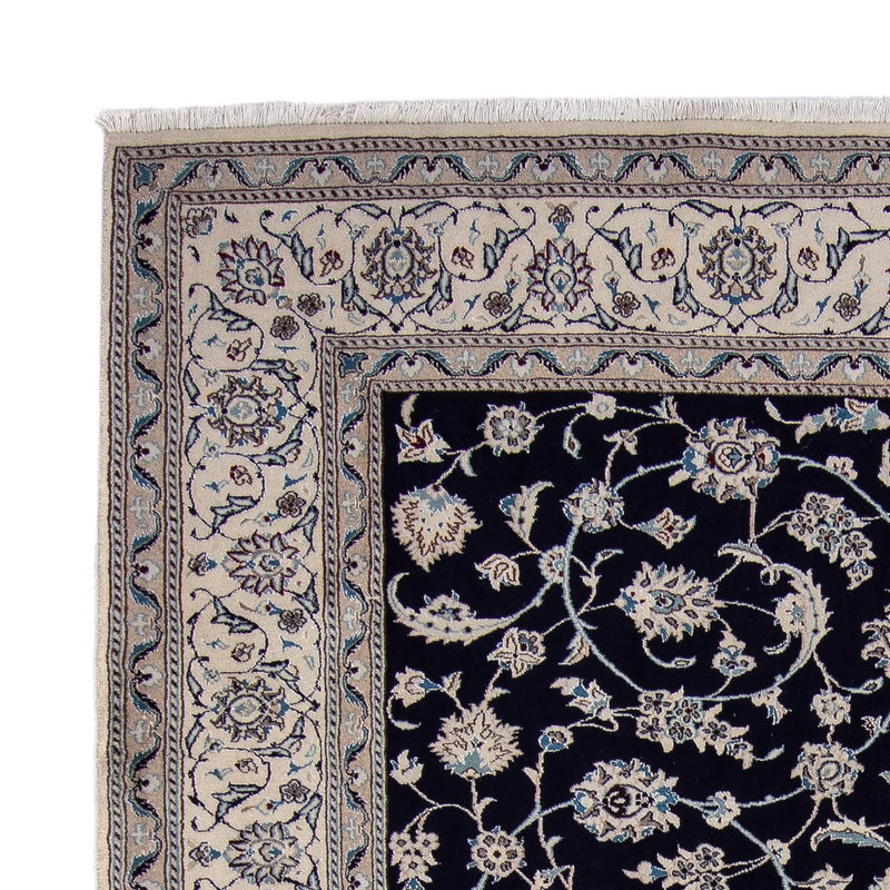 Alfombra persa - Nain - 338 x 245 cm - azul oscuro