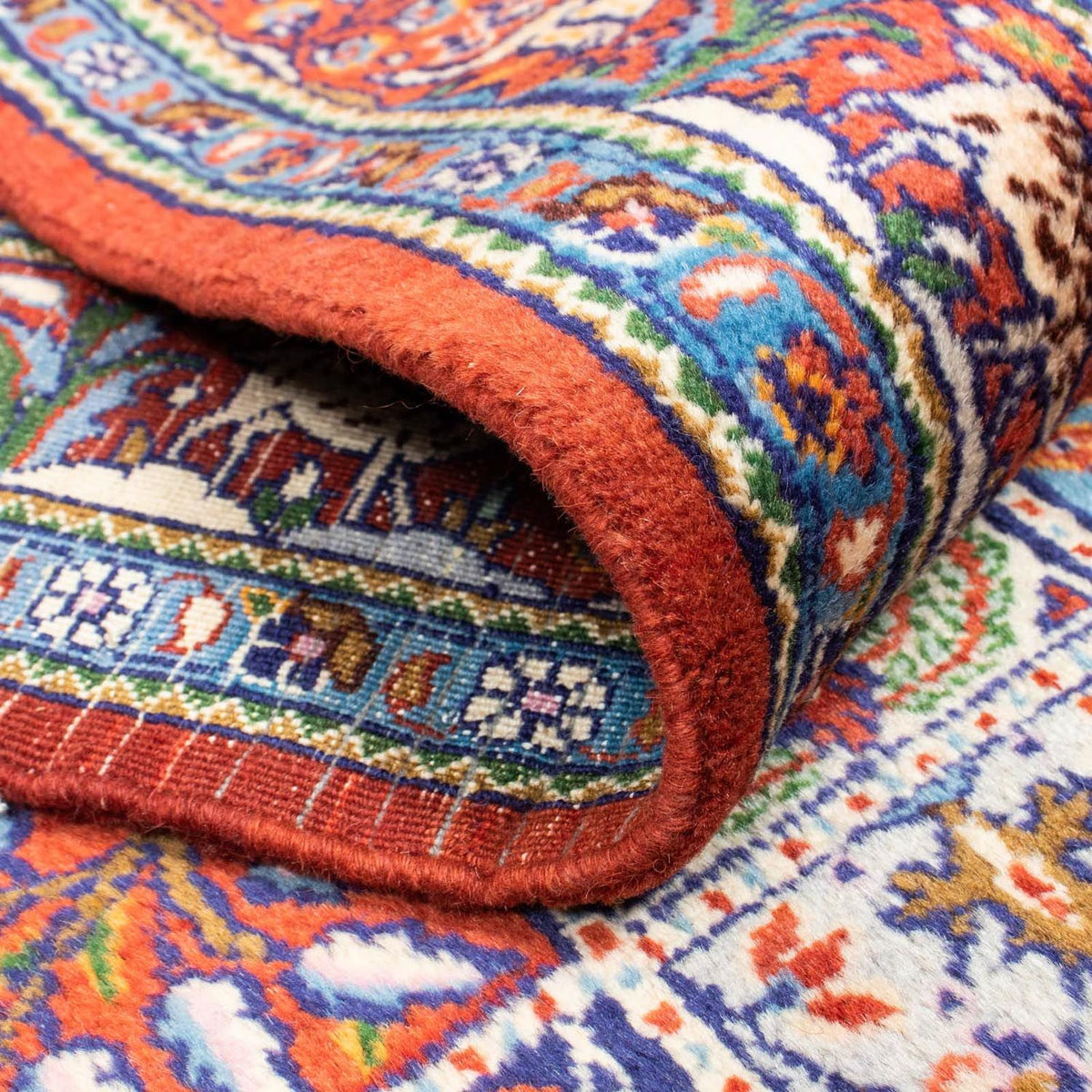 Alfombra de pasillo Alfombra persa - Clásica - 382 x 79 cm - rojo oscuro