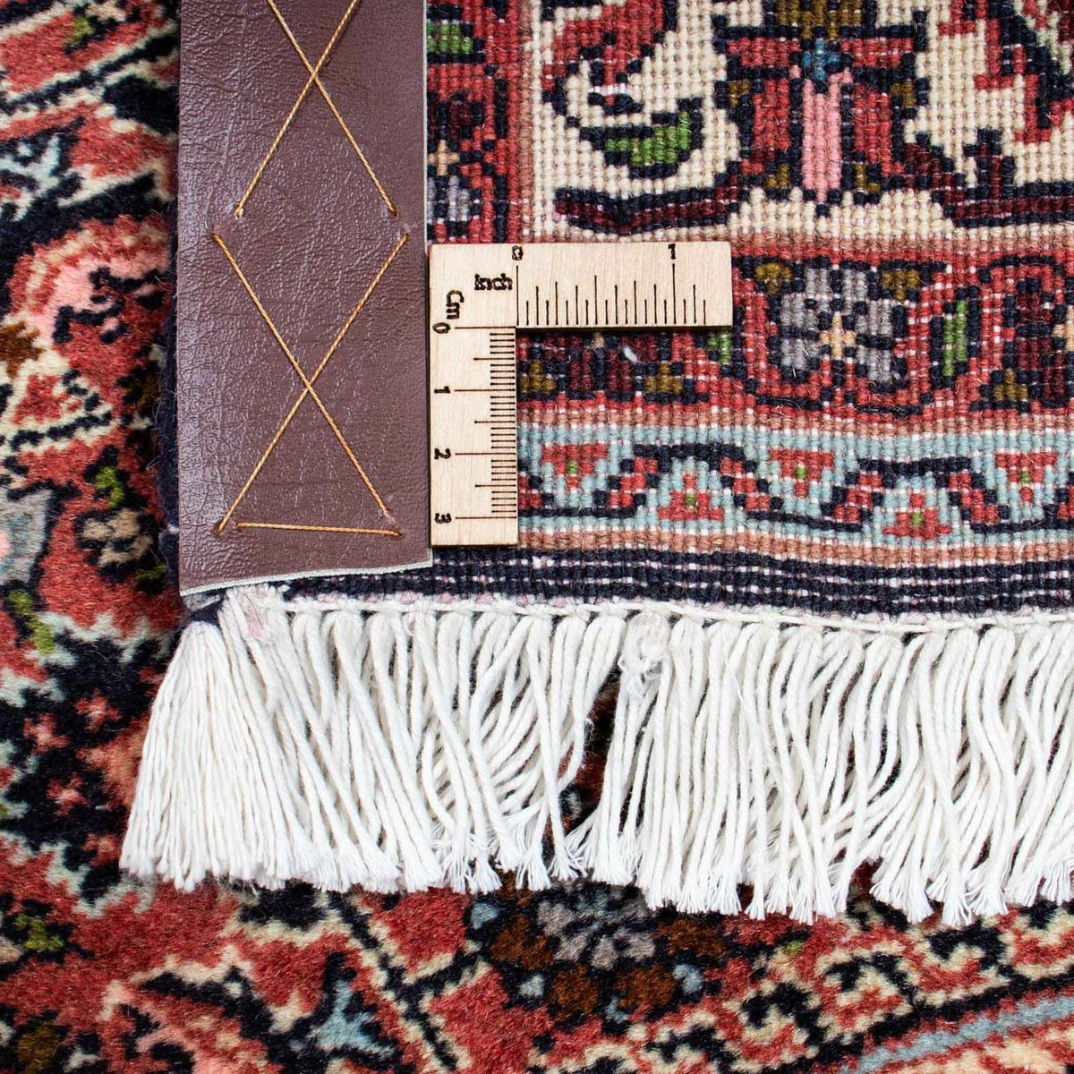 Alfombra persa - Bidjar - 200 x 141 cm - rojo