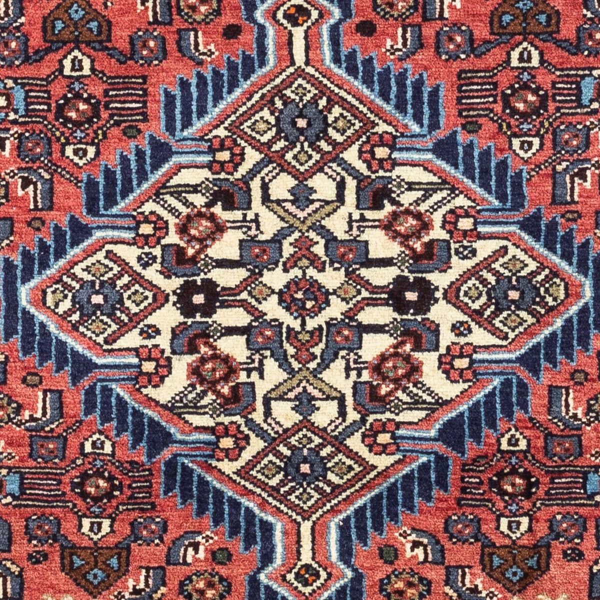 Alfombra persa - Nómada - 125 x 80 cm - rojo claro