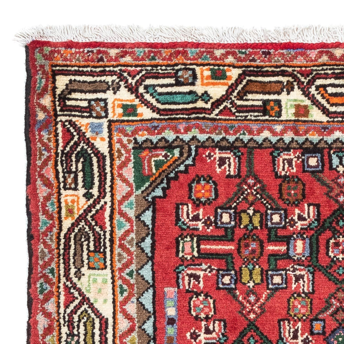 Alfombra persa - Nómada - 121 x 82 cm - rojo