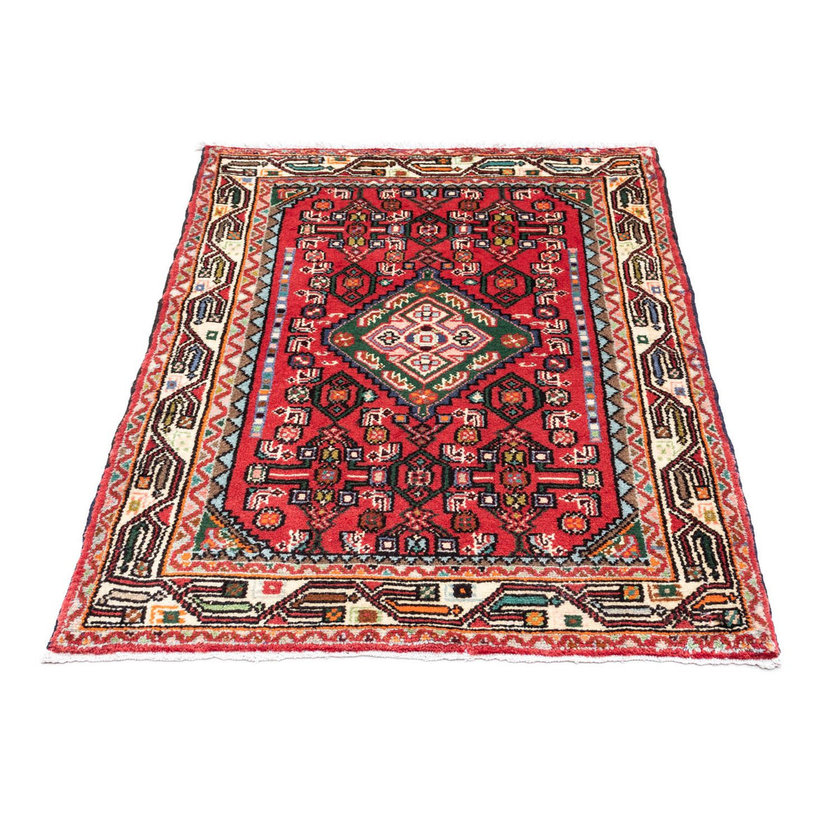 Alfombra persa - Nómada - 121 x 82 cm - rojo