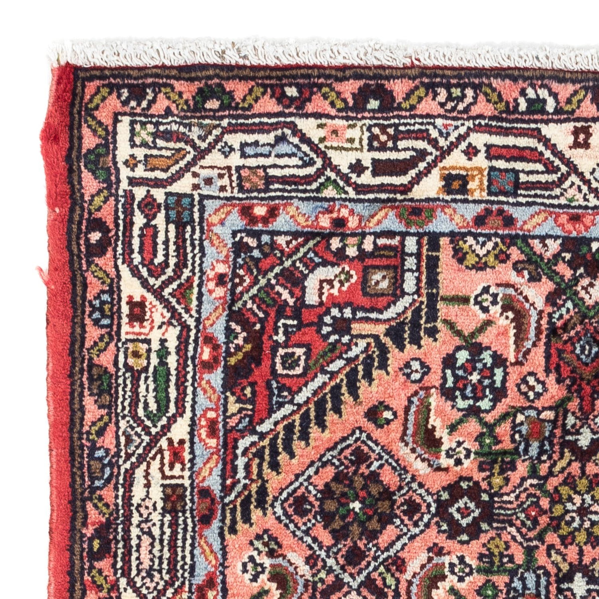 Alfombra persa - Nómada - 136 x 77 cm - rojo claro