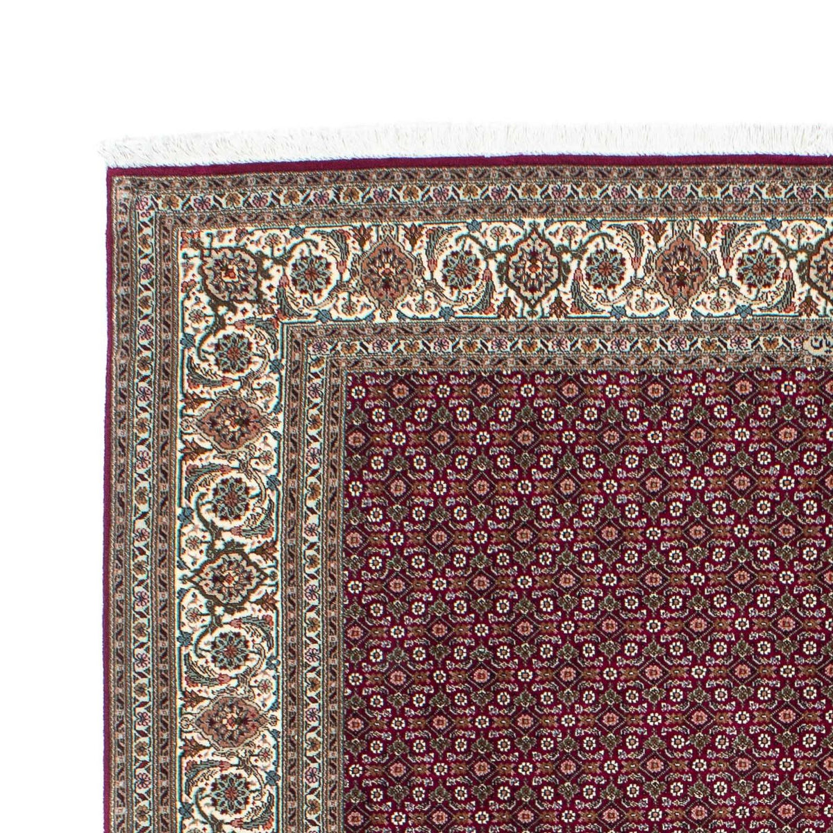 Alfombra persa - Tabriz - 202 x 151 cm - rojo oscuro