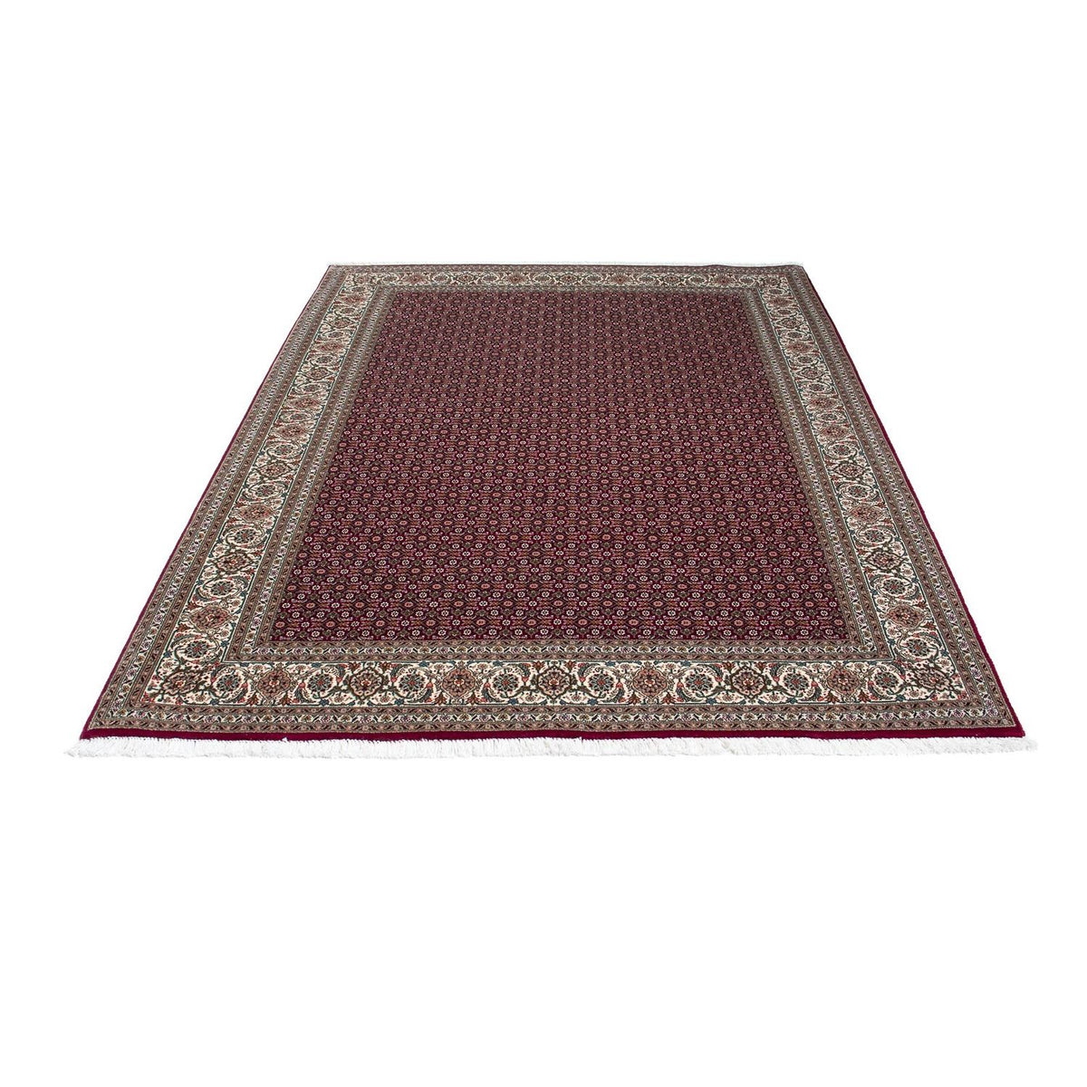 Alfombra persa - Tabriz - 202 x 151 cm - rojo oscuro