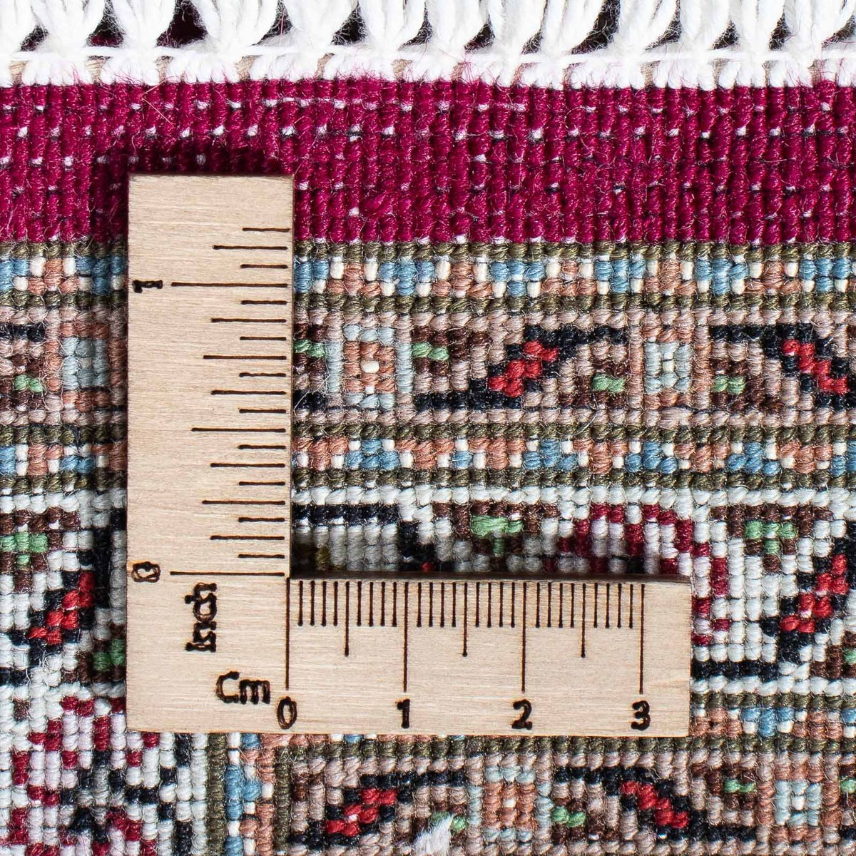 Alfombra persa - Tabriz - 202 x 151 cm - rojo oscuro