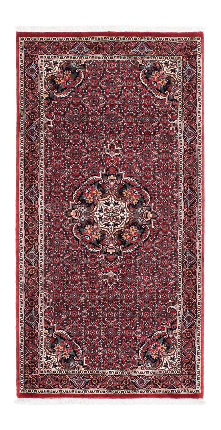 Alfombra de pasillo Alfombra persa - Bidjar - 197 x 98 cm - rojo