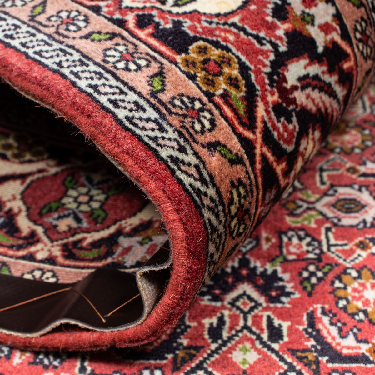 Alfombra persa - Bidjar - 239 x 140 cm - rojo