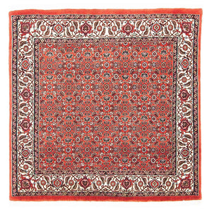 Alfombra persa - Bidjar cuadrado  - 97 x 95 cm - rojo