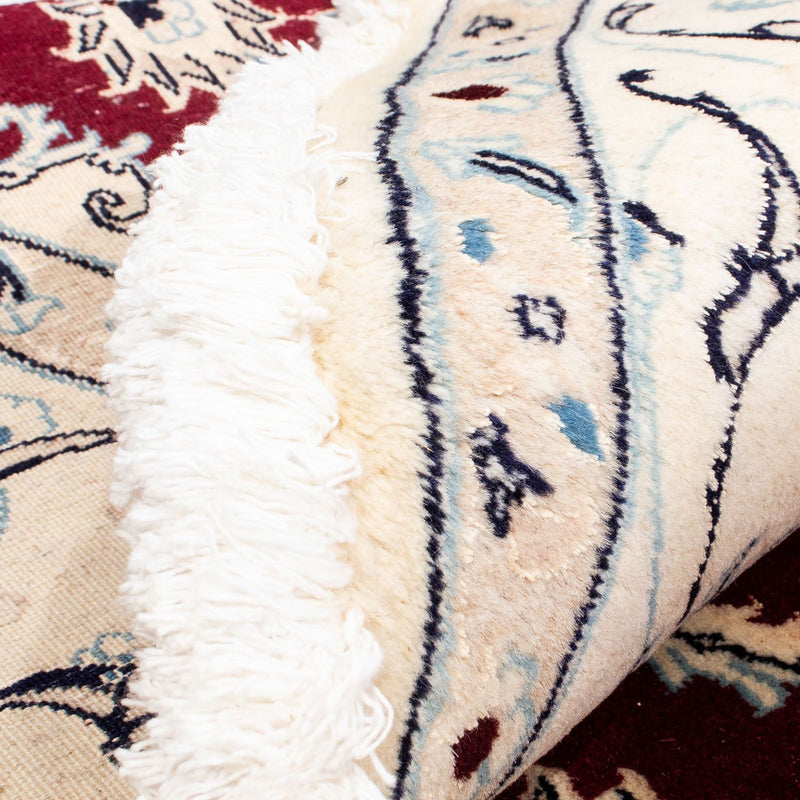 Alfombra persa - Nain redondo  - 245 x 245 cm - rojo oscuro