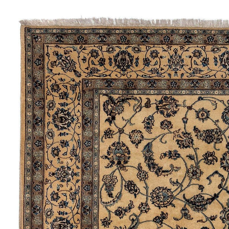 Alfombra Persa - Nain - Real - 342 x 250 cm - beige oscuro