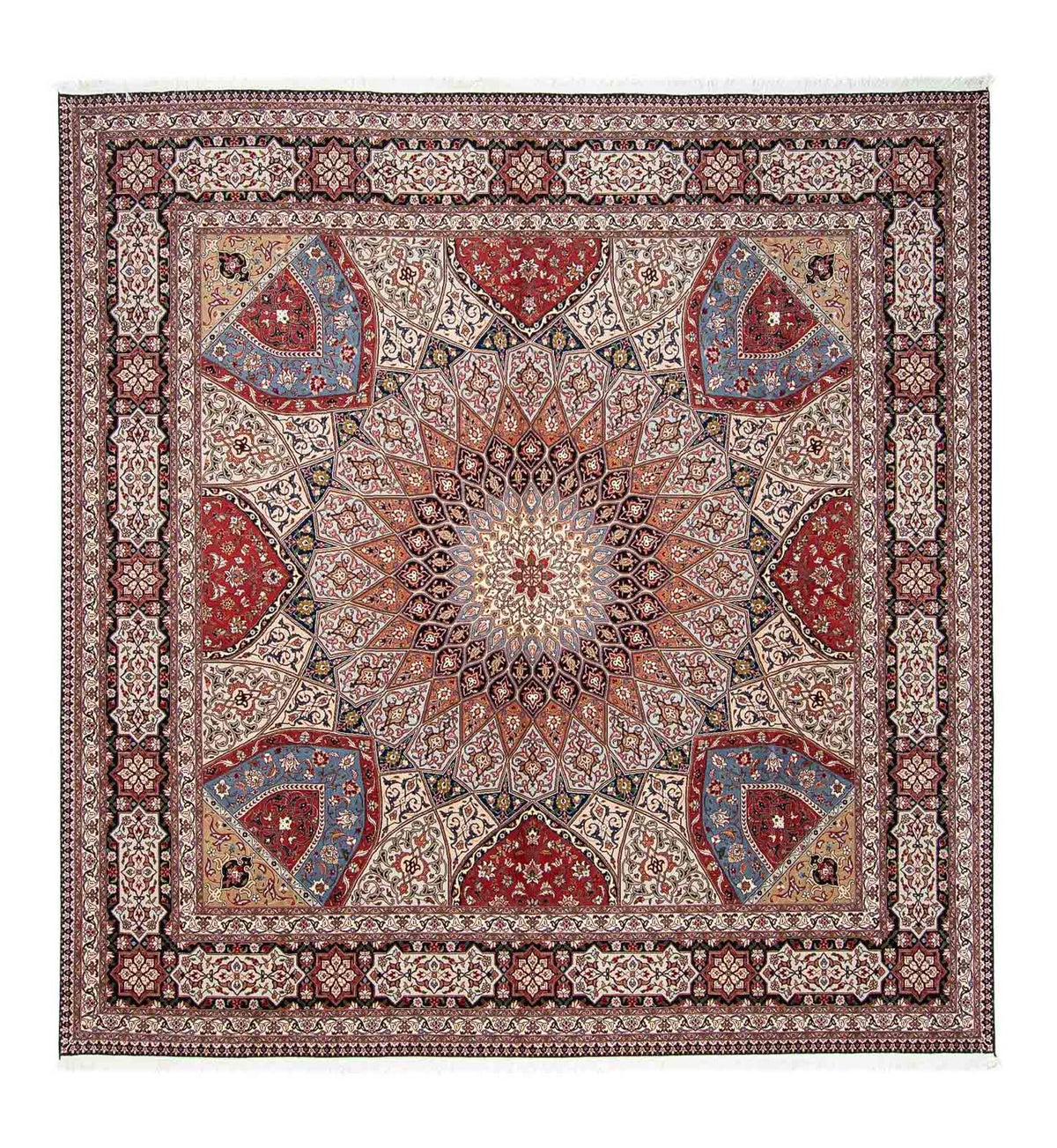 Alfombra Persa - Tabriz - Real cuadrado - 300 x 298 cm - multicolor