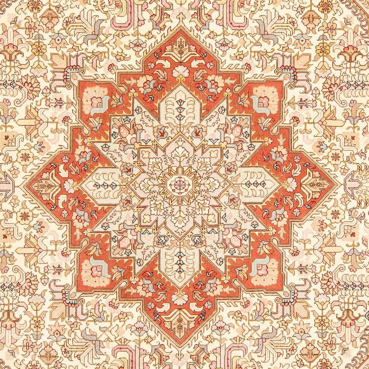 Alfombra Persa - Tabriz - Real - 305 x 207 cm - beige