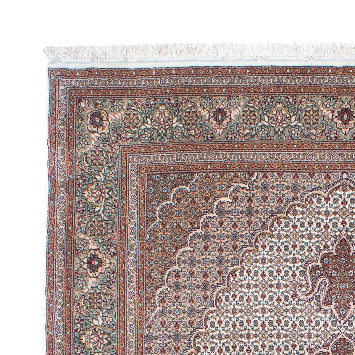 Alfombra persa - Tabriz - 210 x 151 cm - marrón claro