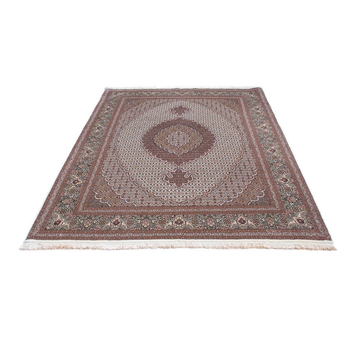 Alfombra persa - Tabriz - 210 x 151 cm - marrón claro