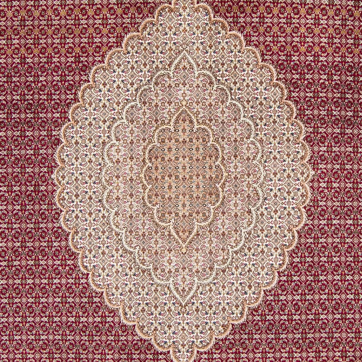 Alfombra persa - Tabriz - 323 x 204 cm - rojo oscuro